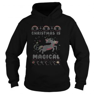 Unicorn Christmas is magical sweat Hoodie