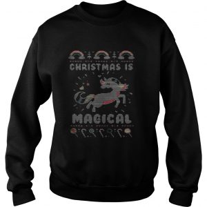 Unicorn Christmas is magical sweat Sweatshirt