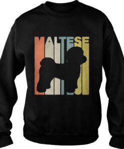 Vintage Retro Maltese Silhouette Sweater
