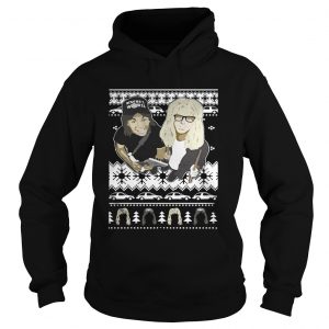 Wayne’s World knitting pattern all over print Hoodie