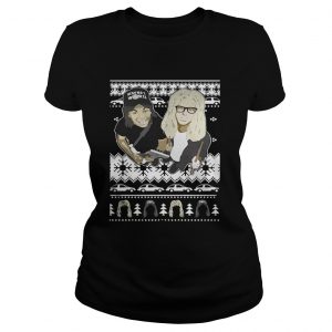 Wayne’s World knitting pattern all over print Ladies Tee