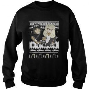 Wayne’s World knitting pattern all over print Sweatshirt