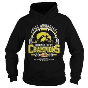 10wa hawkeyes outback bowl champions 2019 Hoodie