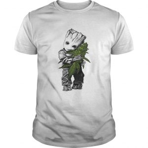 Baby Groot hug weed Guys Tee