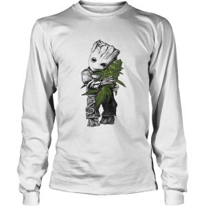 Baby Groot hug weed Longsleeve Tee