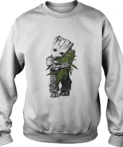 Baby Groot hug weed Sweater