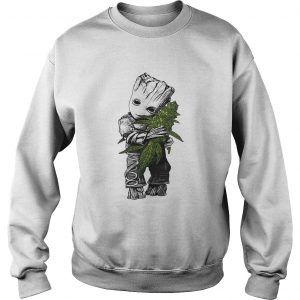 Baby Groot hug weed Sweater