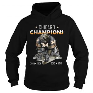 Chicago champions bear 34 2005 2006 2010 2018 Hoodie