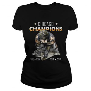 Chicago champions bear 34 2005 2006 2010 2018 Ladies Tee