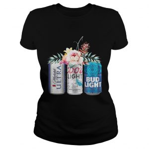 Coors Light Bud Light Michelob Ultra Beer Ladies Tee