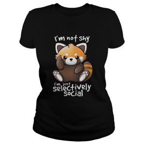 Im not shy Im just selectively social Ladies Tee