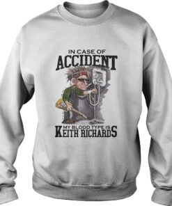 In case of accident My blood type is Keith Richards sweater
