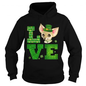 Love Chihuahua St Patricks Day Green Shamrock Hoodie