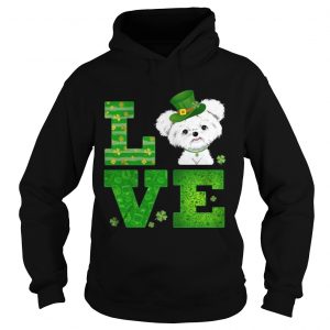 Love Maltese St Patricks Day Green Shamrock Hoodie