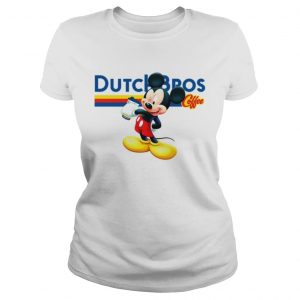 Mickey mouse Dutch Bros coffee Ladies Tee
