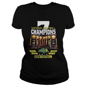 National Football Champions NDSU North Dakota State Bison Football Ladies Tee