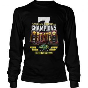 National Football Champions NDSU North Dakota State Bison Football Longsleeve Tee