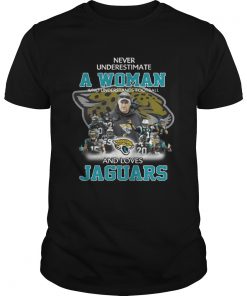 Never Underestimate a Woman Who Understands Football And Loves Jaguars Guys Tee