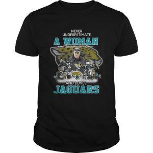 Never Underestimate a Woman Who Understands Football And Loves Jaguars Guys Tee