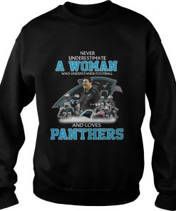 Never Underestimate a Woman Who Understands Football And Loves Panthers Sweater