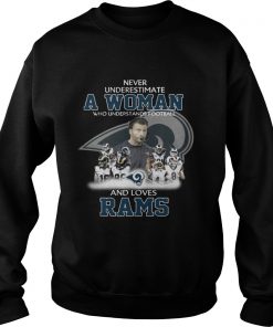 Never Underestimate a Woman Who Understands Football And Loves Rams Sweater