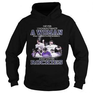 Never underestimate a woman who understands baseball and loves Rockies Hoodie