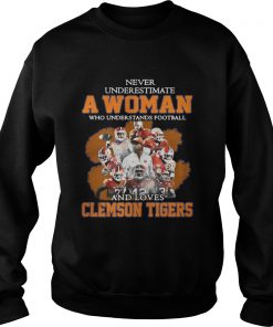 Never underestimate awoman who understands football and loves Clemson Tigers Sweater