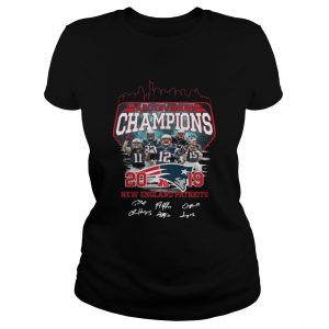 New England Patriots 2019 Afc Division Champions With Signature Ladies Tee