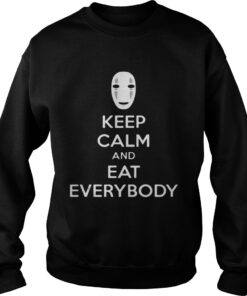 No face keep calm and eat everybody Sweater