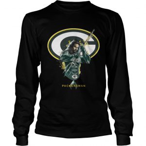 Packersman Aquaman And Packers Football Team Longsleeve Tee
