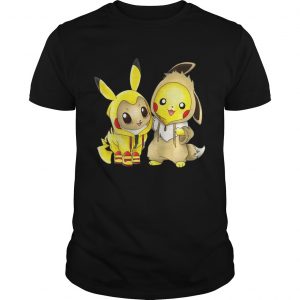 Pokemon Eevee and Pikachu Guys Tee