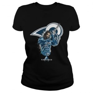 Ramsman Aquaman And Rams Football Team Ladies Tee
