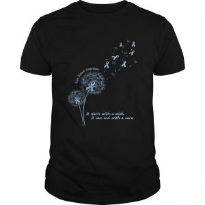 Rare disease awareness it starts with a wish it can end with a cure Guys Tee