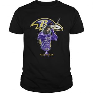 Ravensman Aquaman And Ravens Football Team Guys Tee