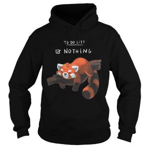 Red Panda – Lazy to do list Hoodie