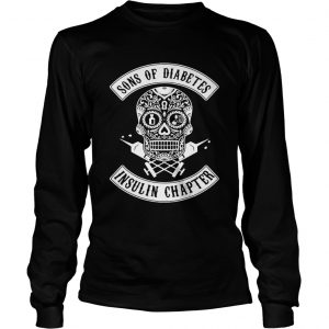Skull sons of diabetes insulin chapter Longsleeve Tee
