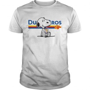 Snoopy drinking Dutch Bros coffee Guys Tee