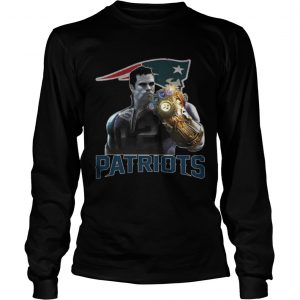 TomBrady Thanos infinity gauntlet Patriots Longsleeve Tee