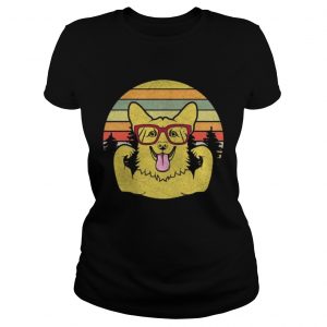 Vintage Retro Style Corgi Ladies Tee