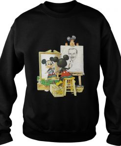 Walt Disney and Mickey Mouse self portrait Sweater