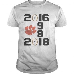 1987 2016 2018 Clemson Tigers Guys Tee