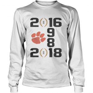 1987 2016 2018 Clemson Tigers Longsleeve Tee 