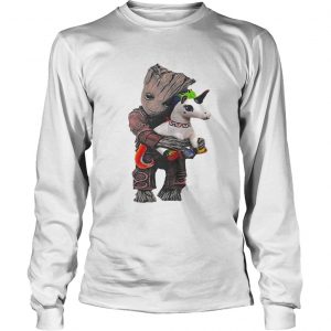 Baby Groot hug unicorn Longsleeve Tee