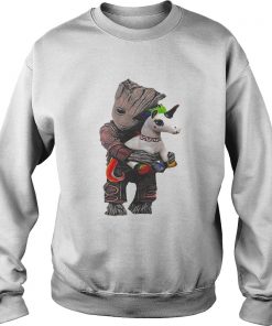 Baby Groot hug unicorn Sweater