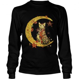 Cat on the moon Cat humor animalday Longsleeve Tee