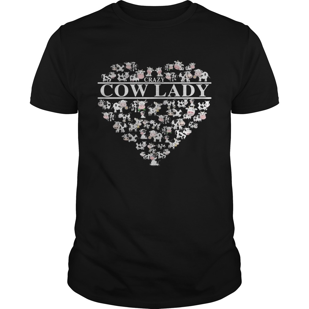 Crazy cow lady shirt