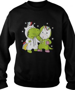 Dinosaur and Unicorn are best friends Sweater
