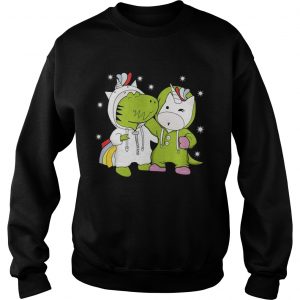 Dinosaur and Unicorn are best friends Sweater