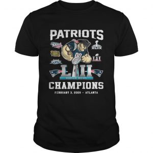 Guys Tee Patriots Liii Champions February 3 2009 Atlanta