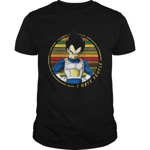 I hate people Vegeta vintage Guys tee